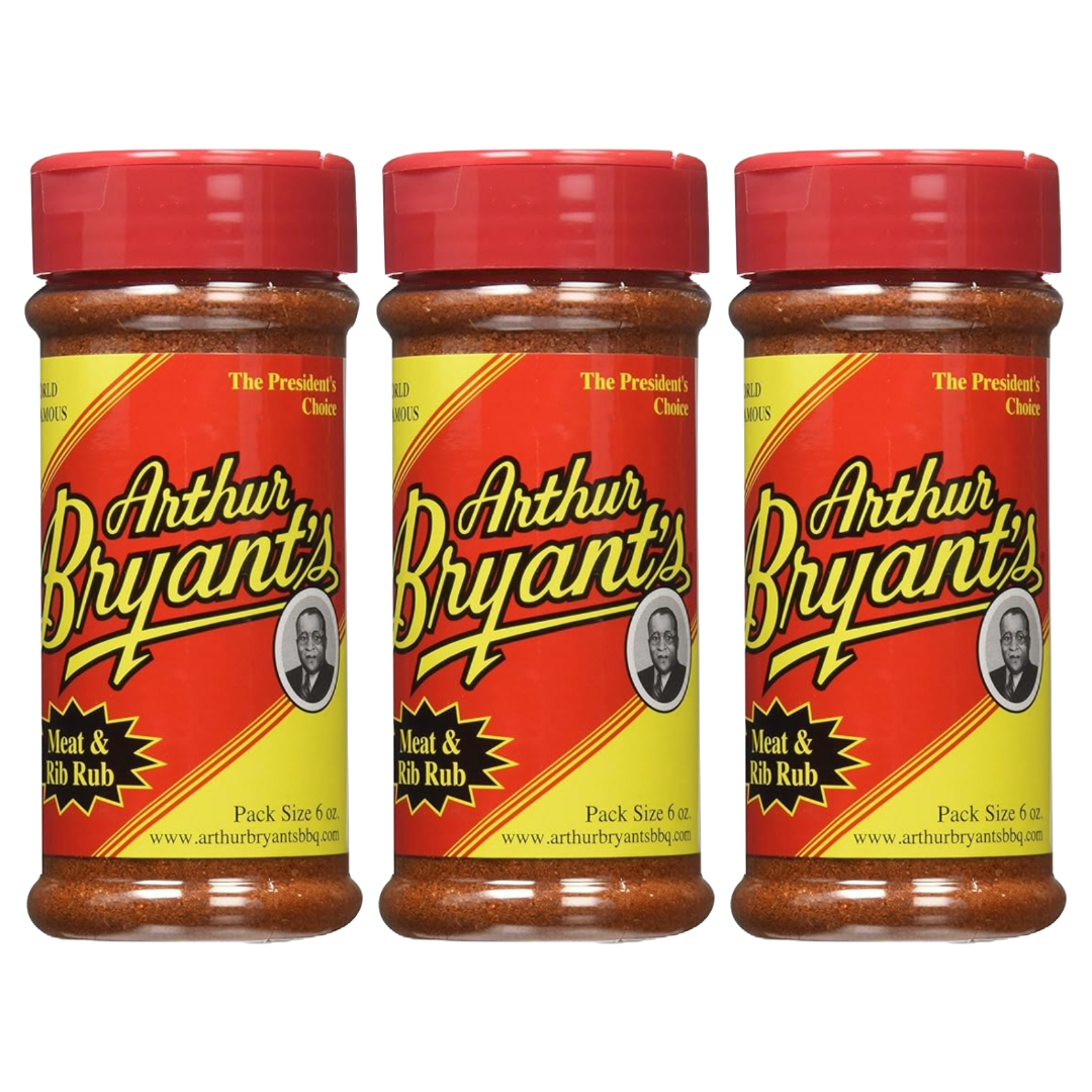Arthur Bryant's BBQ Barbecue Meat and Rib Rub 6 oz (3 Pack)