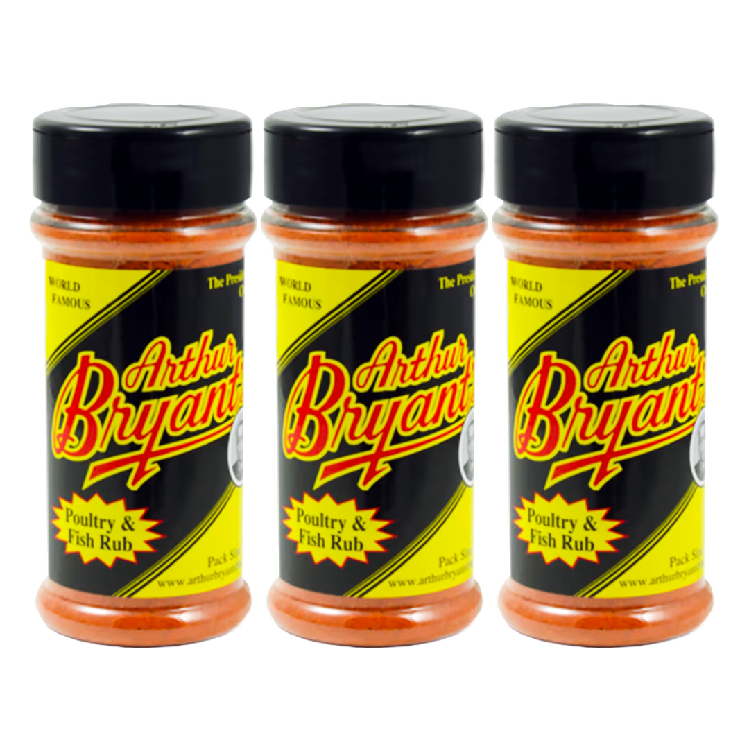 Arthur Bryant's BBQ Fish and Poultry Rub 6 oz (3 Pack)