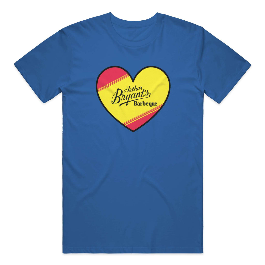 Arthur Bryants Heart Staple Tee Blue