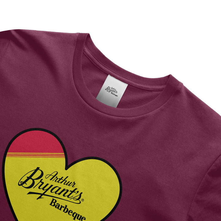 Arthur Bryant's Heart Logo T-Shirt - Maroon