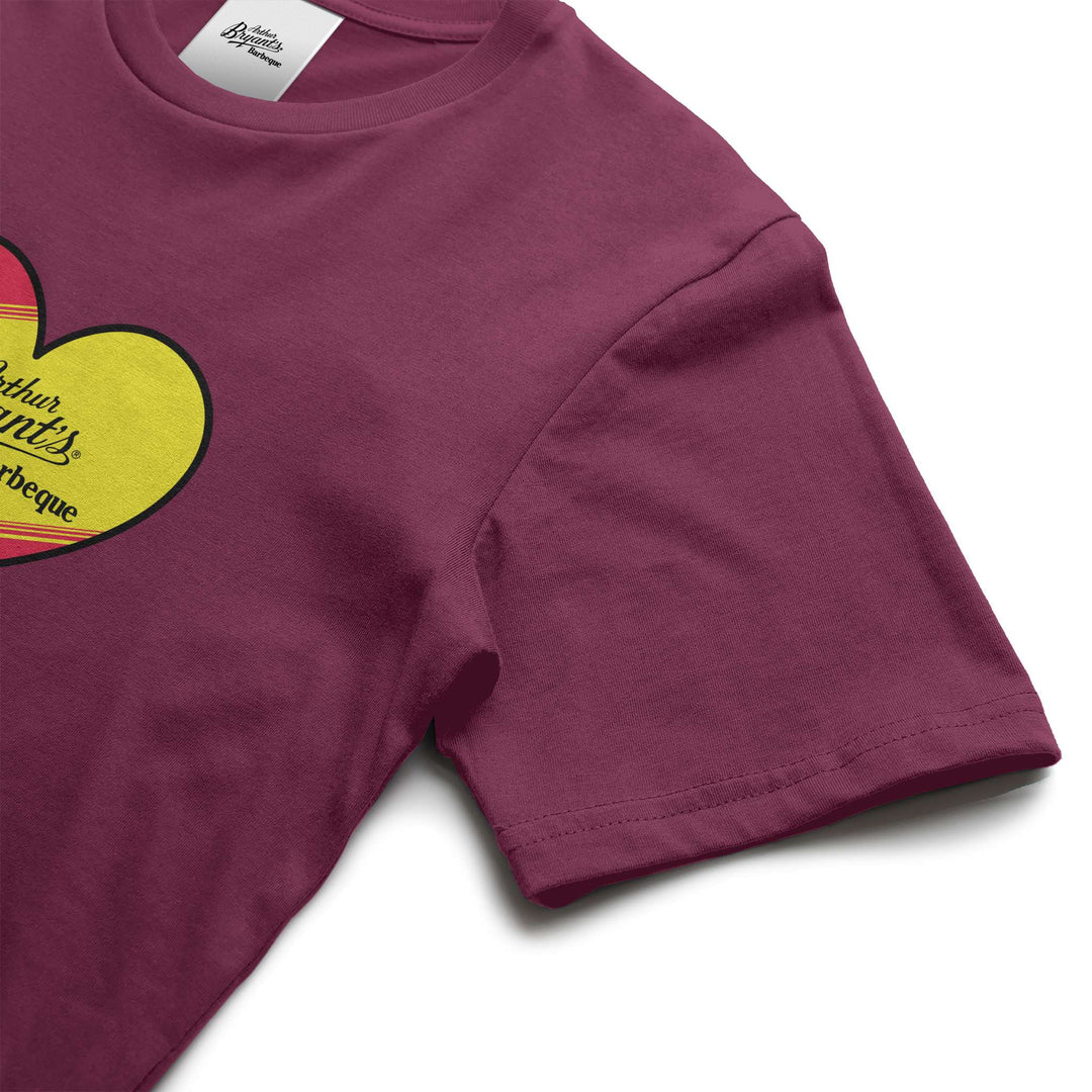 Arthur Bryant's Heart Logo T-Shirt - Maroon