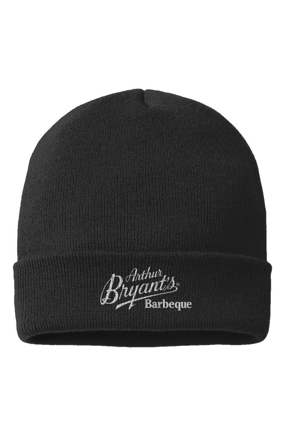 Arthur Bryant's Logo Cuffed Beanie - Black