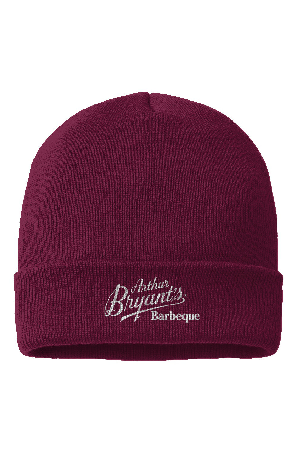 Arthur Bryant's Cuffed Beanie - Maroon
