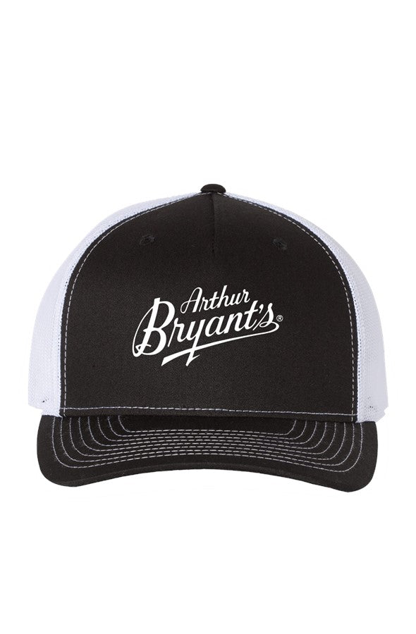Richardson Five Panel Trucker Cap Black - White AB