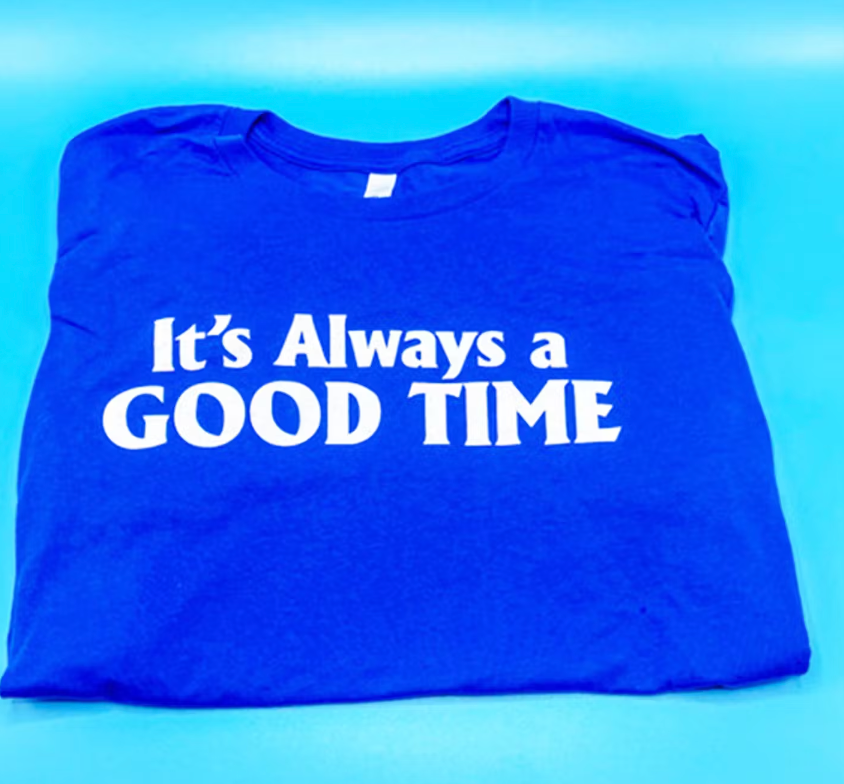 Short Sleeve T-Shirt - It's Always A Good Time Royal Blue